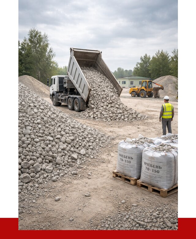 Известняковый щебень фракция 70-150 в Нефтеюганске от 1271 р. | ПРОНЕРУДНфт