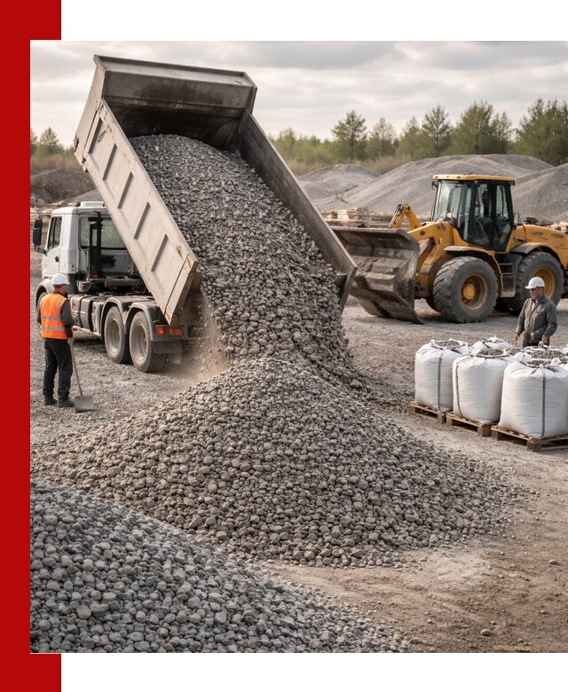 Бетонный щебень фракция 5–20 с доставкой в Нефтеюганске
