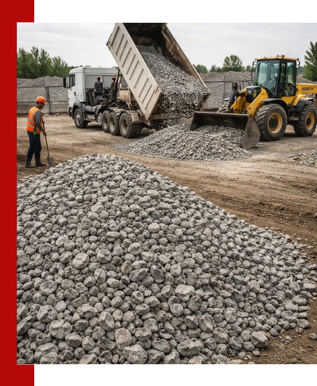 Доставка бетонного щебня фракции 40-70 в Нефтеюганске