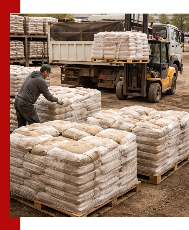 Карьерный песок в мешках с доставкой в Нефтеюганске