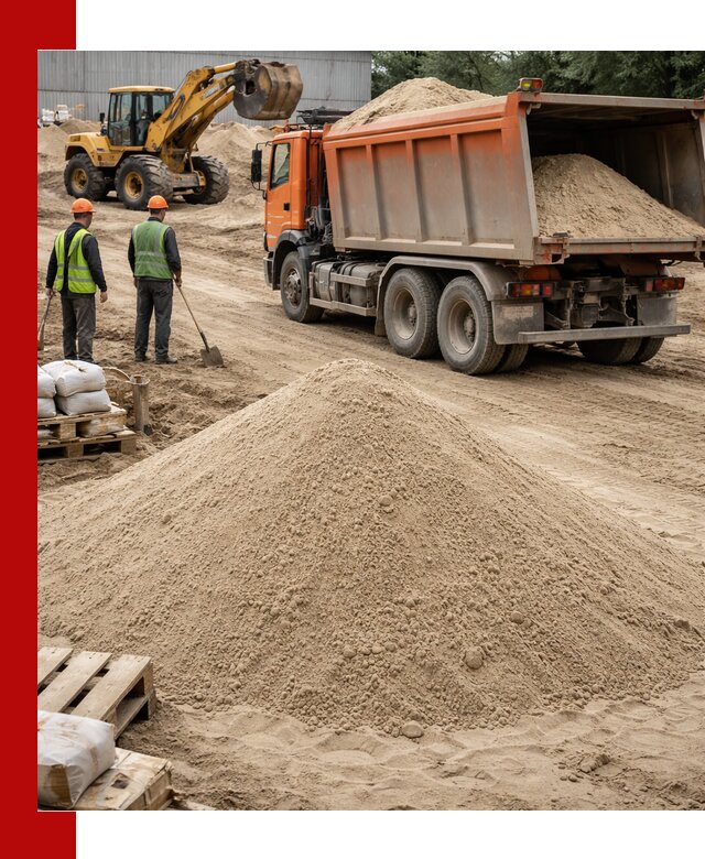 Доставка и продажа мытого речного песка в Нефтеюганске