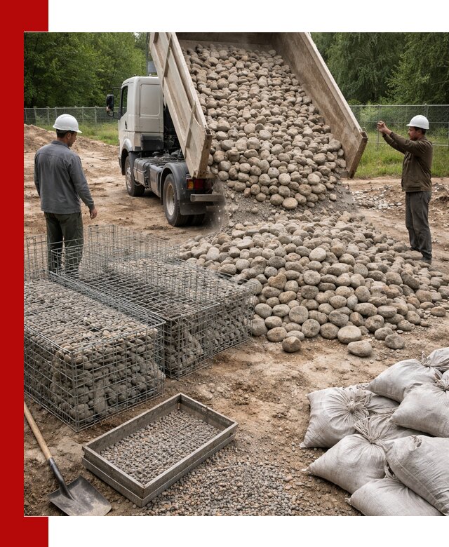 Камень для габионов фракция 70–151 в Нефтеюганске