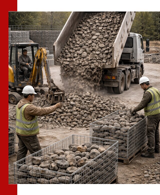 Камень для габионов фракция 100–201 в Нефтеюганске